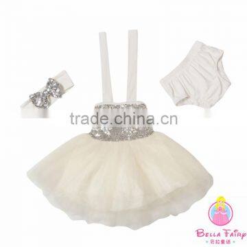 European Style Children Clothing Casual Baby Sequin Knitting Little Princess Girls Dress photo-3