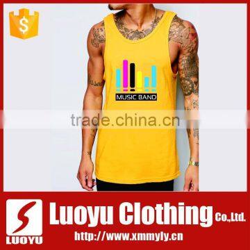 Printing more color deep cut gym tank top