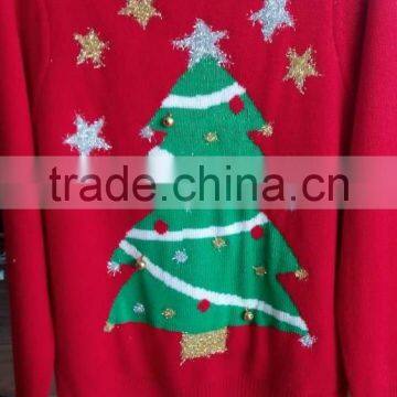 (KS015) Knitted christmas tree women christmas sweaters