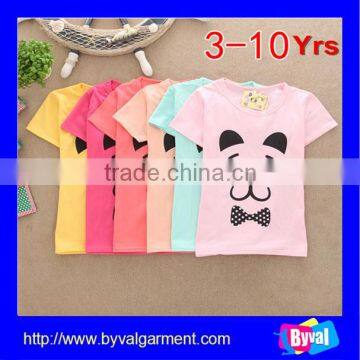 Cute Fashion Short Sleeve T shirts Cotton Character Printing Tshirts for Girls