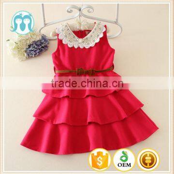 high quality one piece children girls party dress children winter frocks model puffy designs