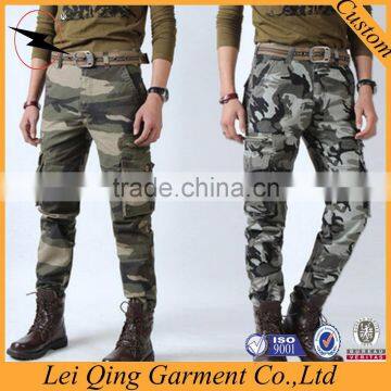 Mens harem camo army print trousers