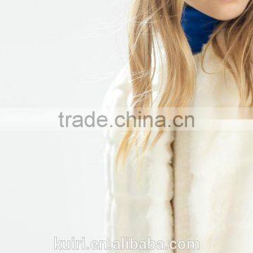 China Garments Factory Winter Fake Fur Coat Woman Lady Rabbit Fur Long Over Coat photo-5