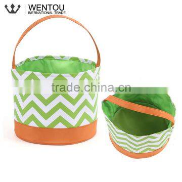 Monogram Chevron Polka Dot Kids Halloween Baskets photo-5