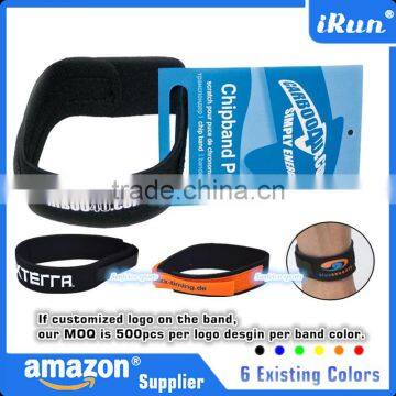 Neon Yellow Ankle Band Strap for Timing Chip - Race Running Time Chip Strap With Neoprene - Accept Custom - Ebay/Amozn Supplier photo-5