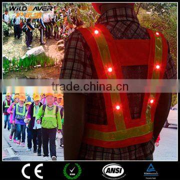 Orange Mesh Reflective Safety LED Clothes for Children photo-6
