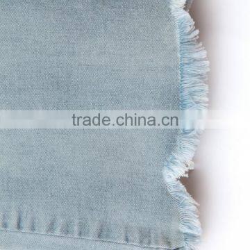 Garment Dyed Color Change Three-quarter Bellbottom Wide Leg Jeans for Girls photo-6