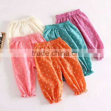 Wholesale 2017 Summer Pure Color Children Casual Beach Pants Anti-mosquito Pants photo-4