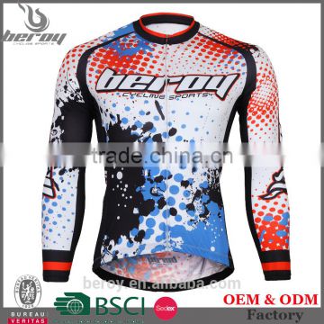 BEROY men's long sleeves bicycle garment, winter mountain bike clothes