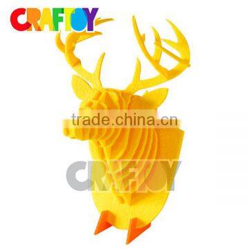 Teaching Material 3D Felt Puzzle Basic Puzzle Deer Trophy photo-2