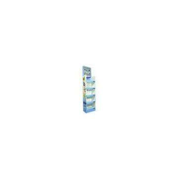 CMYK / Pantone Printing Five Tier Cardboard Display Shelves For Drink Promotion , Eco-Friendly