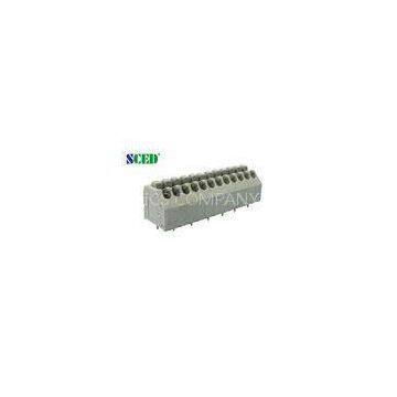 Pitch 3.50mm PCB Spring Terminal Block , 300V 5A 28P Screwless Terminal Blocks