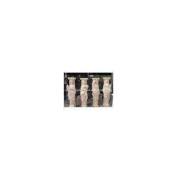 Peach Color Marble Four Season Fairy Column