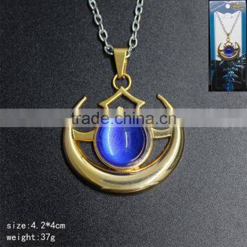 Anime World Of Warcraft Game Mark Golden Color Necklace Fashion Jewelry Wholesale