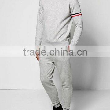 2016 men plain cotton tracksuit high selling design new tracksuits low moq men tracksuits