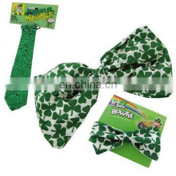 St. patrick's day shamrock JUMBO large bow ties