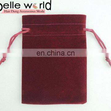 wholesale customized size colors printing jewelry wine velvet flannelette bag