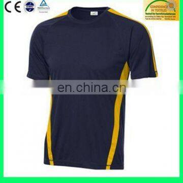 2014 100% polyester dri-fit sports t-shirt in short sleeves(OEM factory) - 6 Years Alibaba Experience