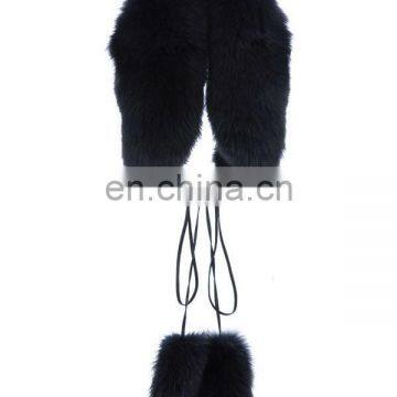 fox fur collar /#00S17dyed deep blue