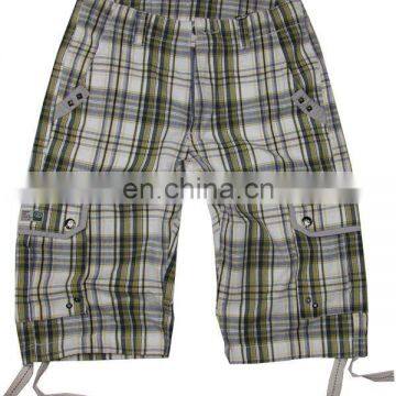 yarn dyed checks bermuda shorts