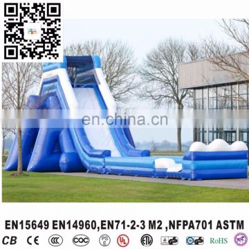 outdoor inflatable small mega water slide for kids and adults