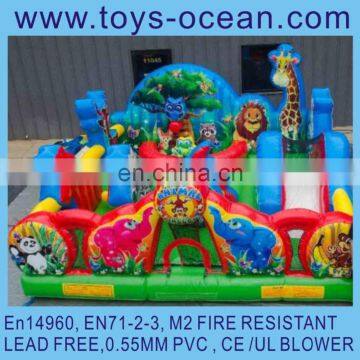 2015 New design arrival! inflatable Animal Kingdom bouncers for Toddlers