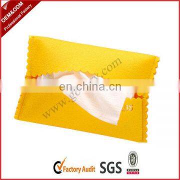 New Design Felt Yellow Facial Tissue Covers