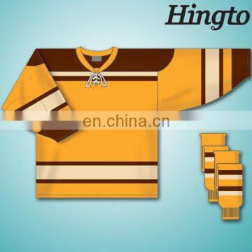 100% polyester dye sublimation fashion wholesale cheap ice hockey t shirts