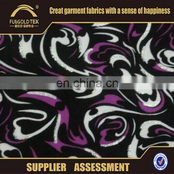 Buying cheap 100% viscose rayon flocking printed fabric for clothing China