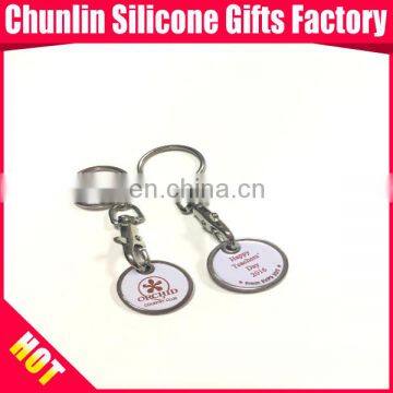 Cheap custom trolley coin keychain