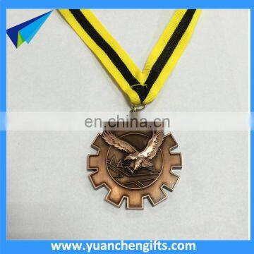 Metal Antique Silver Award Medal With Custom Logo photo-3