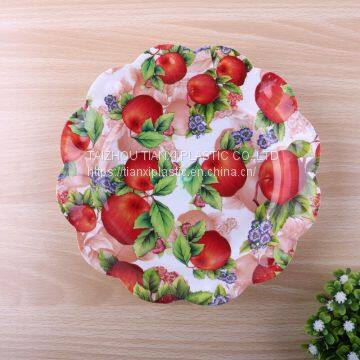 TX211 PLASTIC FLOWER EDGE IML CHEAP PLATE CAKE PLATE photo-3
