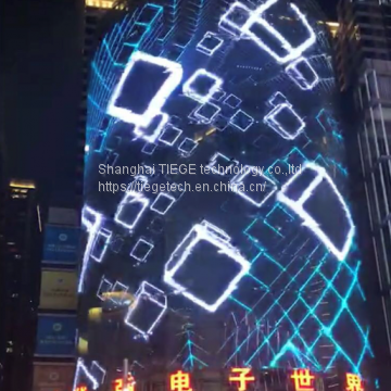 adhesive led display screen/transparent/ glass window/lightning