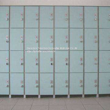 fireproof decorative electronic luggage storage hpl compact laminate locker