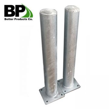 galvanized or powder coated steel guardrail