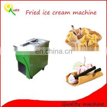 Fry ice cream machine / flat pan fried ice cream machine flat pan icecream roll machine