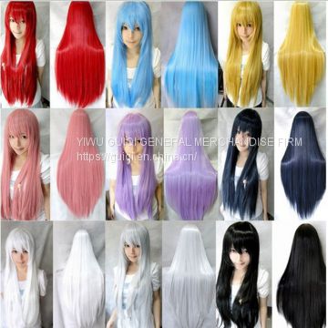 Cheap cosplay wig anime multi colors in stock