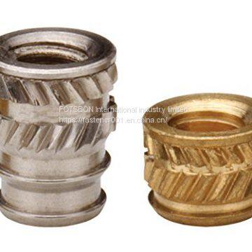 IUB-M2.5-1/2 Tapered Thru Threaded Inserts-Types IUA IUB IUC-Metric Brass Nature PEM Std Knurled Nuts Factory Wholesale