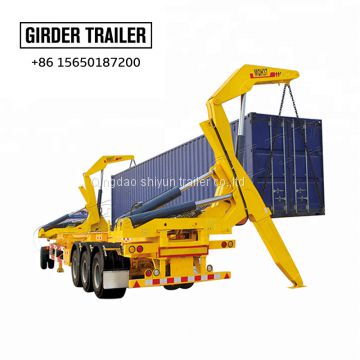 Good price 3 axles container side lifter port industry semi trailer for sale