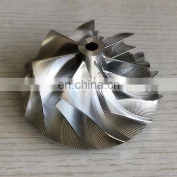 T04E 62.45/82.36mm 7+7 Blades High Performance Turbocharger Billet/milling/aluminum 2618 Compressor Wheel For GTX3582 Turbo