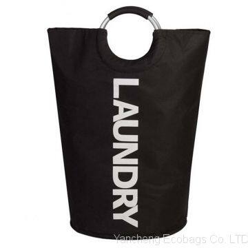 fabric canvas organized black laundry basket colapse laundry sorter basket