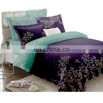 Duvet Cover Set cheap Microfiber feather printed 4pcs bedding set