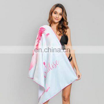 High Quality Sublimation Printing Hotel Shower Quick-Dry Microfiber Beach Towel With Logo photo-4