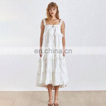 TWOTWINSTYLE Strapless Off Shoulder Backless Ruffles Bow Dresses Female Fashion 2020 photo-3