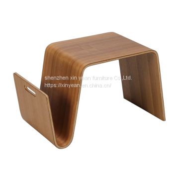 Mag side Table with walnut veener