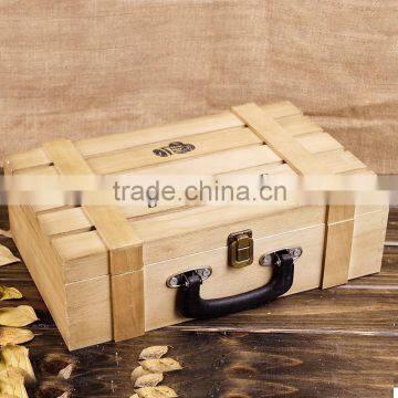 Accept OEM Silk Printing Logo Wooden Wine Bottle Box, 2-bottle Wine Box, Wine Crate