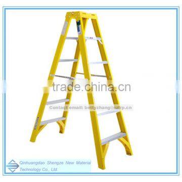 FRP extension ladder, insulation ladder by frp tube, A type ladder