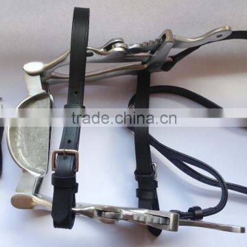 Horse Mouth Gag / Speculum With Genuine Leather Straps - Equine Dental Speculum - SE Horse Speculum (High Quality) photo-6