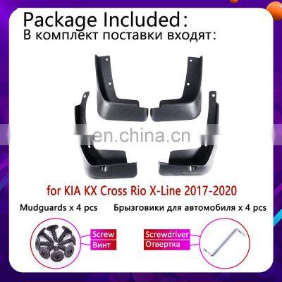 for KIA KX Cross Rio X-Line 2017 2018 2019 2020 4PCS Wheel Mudguards Mudflaps Fender Mud Flaps Splash Mud Guards Car Accessories photo-3