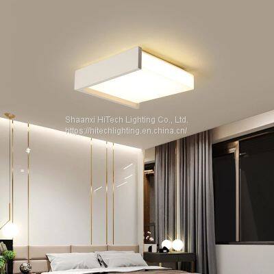 Modern Bedroom Ceiling Lamp Room Master Bedroom Guest Room Lamp Nordic Creative Square LED Geometric Design Ceiling Lamp